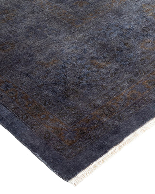 Contemporary Hand Knotted Overdyed Purple Area Rug 8' 1" x 10' 1"