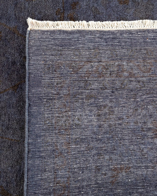 Contemporary Hand Knotted Overdyed Purple Area Rug 8' 1" x 10' 1"