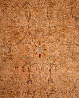 Contemporary Hand-Knotted Overdyed Ivory Area Rug 8' 1" x 10' 6"