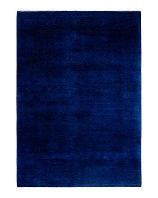 Fine Vibrance, One-of-a-Kind Hand-Knotted Area Rug  - Blue, 6' 1" x 8' 6"