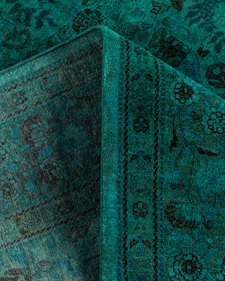 Fine Vibrance, One-of-a-Kind Hand-Knotted Area Rug  - Blue, 6' 2" x 9' 2"