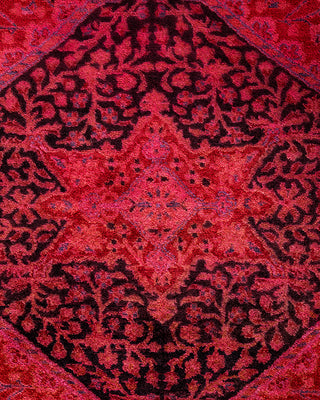 Overdyed Hand-Knotted Pink Area Rug 5' 1" x 7' 8"