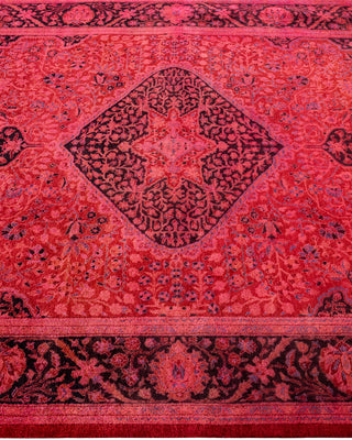 Overdyed Hand-Knotted Pink Area Rug 5' 1" x 7' 8"
