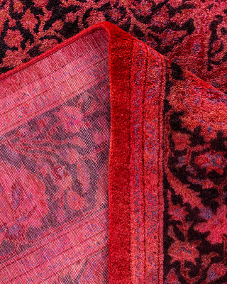 Overdyed Hand-Knotted Pink Area Rug 5' 1" x 7' 8"