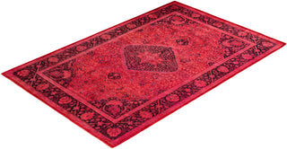 Overdyed Hand-Knotted Pink Area Rug 5' 1" x 7' 8"