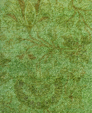 Contemporary Overdyed Wool Hand Knotted Green Area Rug 4' 9" x 6' 7"
