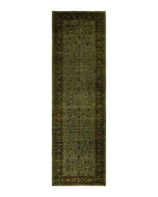 Modern Fine Vibrance Green Runner 3' 1" x 10' 5"