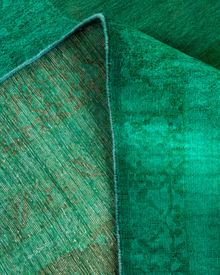 Contemporary Fine Vibrance Green Wool Area Rug - 9' 3" x 11' 10"