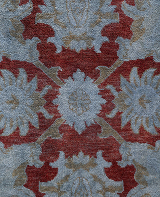 Overdyed One-of-a-Kind Wool Gray Area Rug 6' 1" x 9' 1"