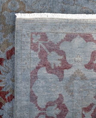 Overdyed One-of-a-Kind Wool Gray Area Rug 6' 1" x 9' 1"