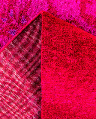 Overdyed One-of-a-Kind Wool Pink Area Rug 4' 9" x 6' 10"