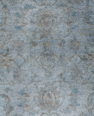 Overdyed One-of-a-Kind Wool Blue Area Rug 4' 1" x 6' 5"