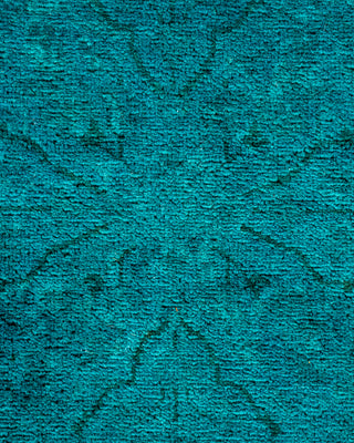 Contemporary Fine Vibrance Green Wool Area Rug - 3' 1" x 5' 3"