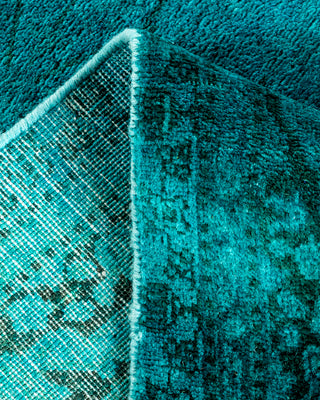 Contemporary Fine Vibrance Green Wool Area Rug - 3' 1" x 5' 3"