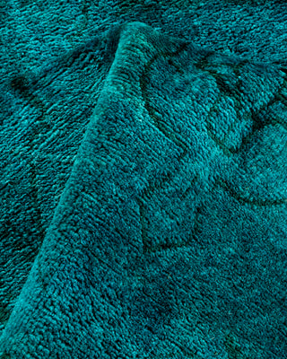 Contemporary Fine Vibrance Green Wool Area Rug - 3' 1" x 5' 3"