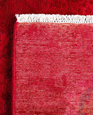 Contemporary Overdyed Wool Hand Knotted Pink Area Rug 3' 1" x 5' 6"