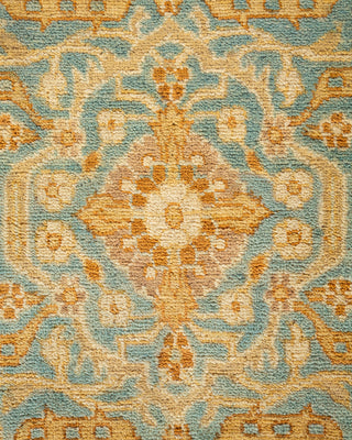 Traditional Hand Knotted Blue Runner 2' 5" x 11' 4"