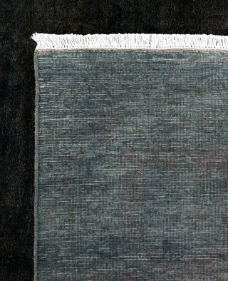 Overdyed One-of-a-Kind Wool Gray Area Rug 9' 1" x 11' 8"