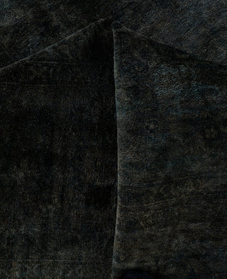 Overdyed One-of-a-Kind Wool Gray Area Rug 9' 1" x 11' 8"