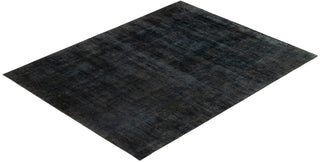 Overdyed One-of-a-Kind Wool Gray Area Rug 9' 1" x 11' 8"