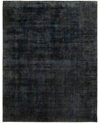 Overdyed One-of-a-Kind Wool Gray Area Rug 9' 1" x 11' 8"
