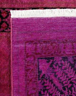 Contemporary Fine Vibrance Pink Wool Area Rug - 9' 10" x 11' 6"
