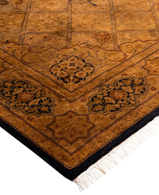 Overdyed Hand-Knotted Wool Modern-Contemporary Brown Area Rug 4' 8" x 7' 6"