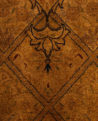 Overdyed Hand-Knotted Wool Modern-Contemporary Brown Area Rug 4' 8" x 7' 6"