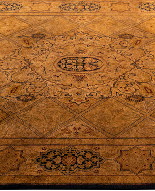 Overdyed Hand-Knotted Wool Modern-Contemporary Brown Area Rug 4' 8" x 7' 6"