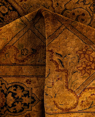 Overdyed Hand-Knotted Wool Modern-Contemporary Brown Area Rug 4' 8" x 7' 6"