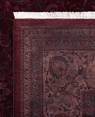 Overdyed One-of-a-Kind Wool Pink Area Rug 12' 4" x 17' 0"