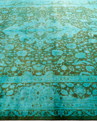 Fine Vibrance, One-of-a-Kind Hand-Knotted Area Rug  - Blue, 8' 1" x 10' 7"