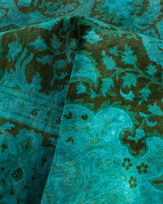 Fine Vibrance, One-of-a-Kind Hand-Knotted Area Rug  - Blue, 8' 1" x 10' 7"