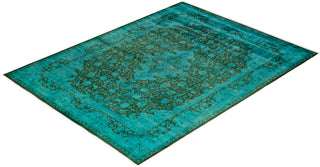 Fine Vibrance, One-of-a-Kind Hand-Knotted Area Rug  - Blue, 8' 1" x 10' 7"