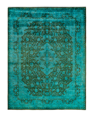 Fine Vibrance, One-of-a-Kind Hand-Knotted Area Rug  - Blue, 8' 1" x 10' 7"