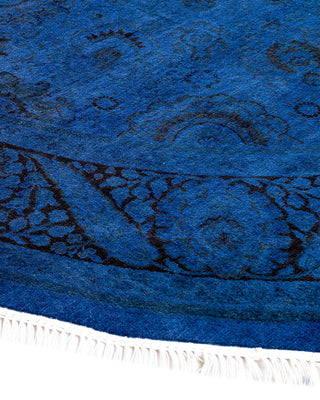 Fine Vibrance, One-of-a-Kind Hand-Knotted Area Rug - Purple, 6' 1" x 6' 1" - Solo Rugs