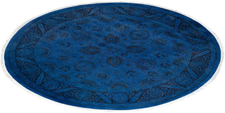 Fine Vibrance, One-of-a-Kind Hand-Knotted Area Rug - Purple, 6' 1" x 6' 1" - Solo Rugs