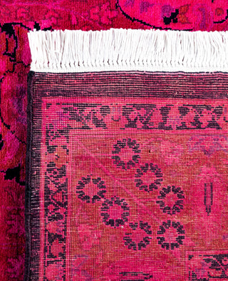 Overdyed One-of-a-Kind Wool Pink Area Rug 3' 1" x 5' 2"