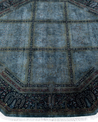 Fine Vibrance, One-of-a-Kind Hand-Knotted Area Rug  - Gray, 6' 1" x 6' 1"