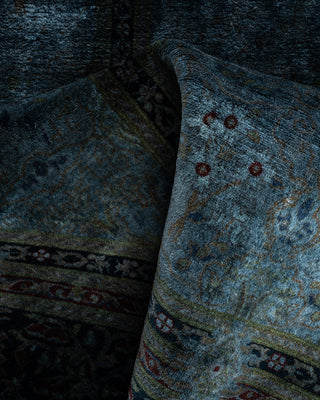 Fine Vibrance, One-of-a-Kind Hand-Knotted Area Rug  - Gray, 6' 1" x 6' 1"