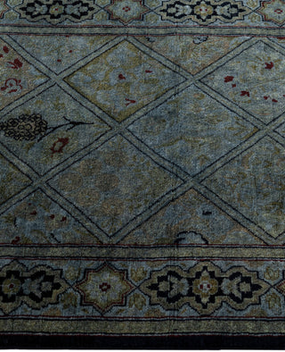 Overdyed One-of-a-Kind Wool Gray Area Rug 2' 1" x 3' 7"