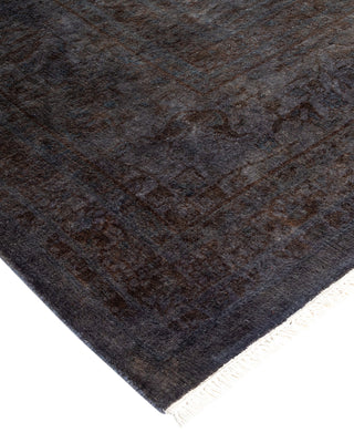 Modern Overdyed Hand Knotted Wool Gray Area Rug 8' 2" x 10' 5"