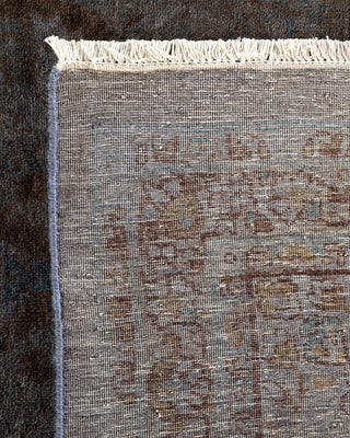 Contemporary Hand-Knotted Overdyed Gray Area Rug 8' 2" x 10' 5"