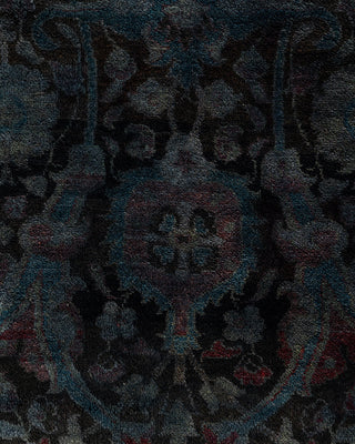 Overdyed Hand-Knotted Black Area Rug 10' 4" x 14' 2"