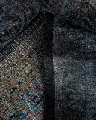 Overdyed Hand-Knotted Black Area Rug 10' 4" x 14' 2"