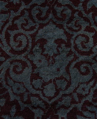 Contemporary Overdyed Wool Hand Knotted Black Area Rug 10' 5" x 13' 10"