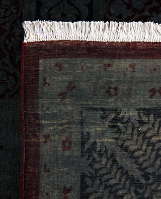 Contemporary Overdyed Wool Hand Knotted Black Area Rug 10' 5" x 13' 10"