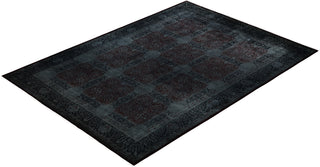 Contemporary Overdyed Wool Hand Knotted Black Area Rug 10' 5" x 13' 10"