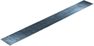 Overdyed One-of-a-Kind Wool Gray Runner 2' 6" x 21' 3"