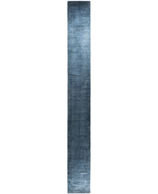 Overdyed One-of-a-Kind Wool Gray Runner 2' 6" x 21' 3"